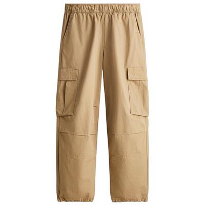 HM男装女装休闲裤2026夏季新款阔腿直筒宽松棉质工装裤1307970