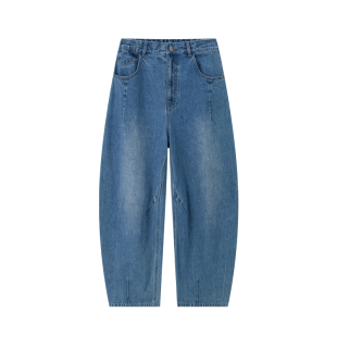 【雅痞质感】气球裤丨CHICJOJO牛仔裤女2026春新款雅痞时尚休闲裤