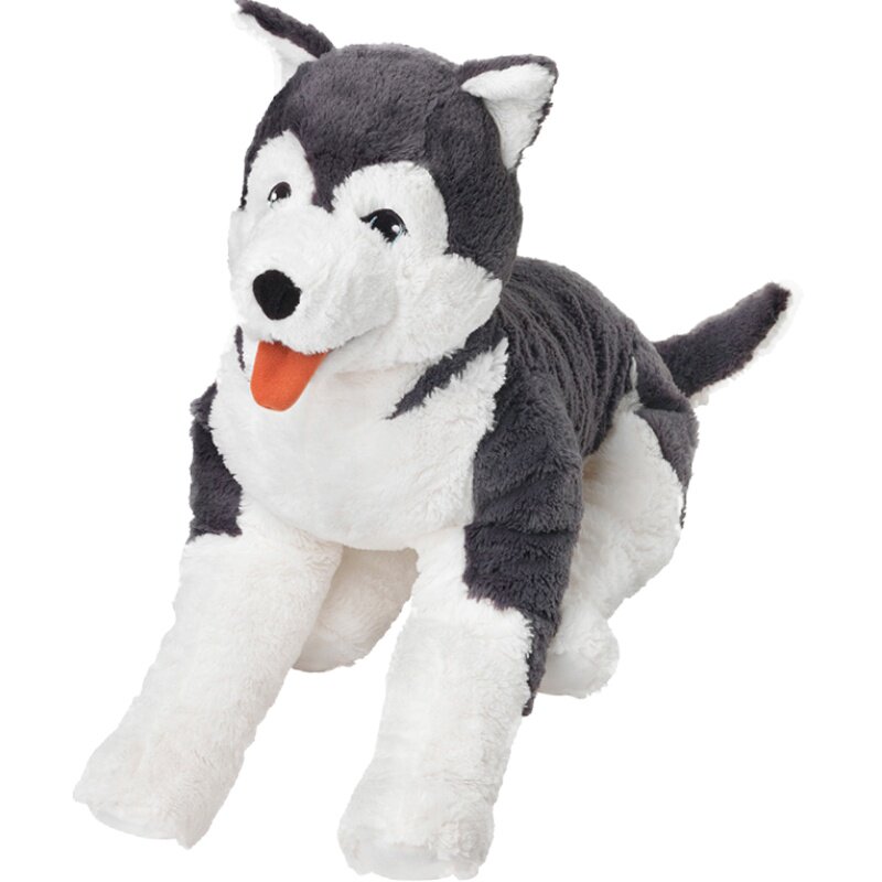 宜家公仔二哈仿真雪橇犬毛绒玩具