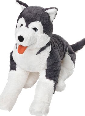 宜家公仔二哈仿真雪橇犬毛绒玩具