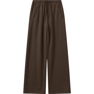 播宽松阔腿休闲裤女冬季垂感显瘦直筒裤子DDS4KD5163