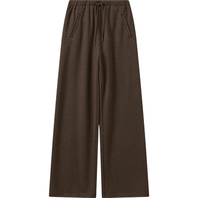 播宽松阔腿休闲裤女冬季垂感显瘦直筒裤子DDS4KD5163