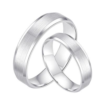奢珠_简 铂金对戒情侣款素圈PT950白金男士求婚结婚戒指女正品