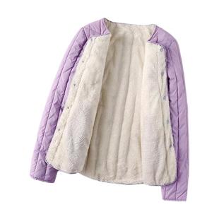 护士羽绒服内穿轻薄无领洋气修身女妈妈中青年值班棉衣内胆小棉袄