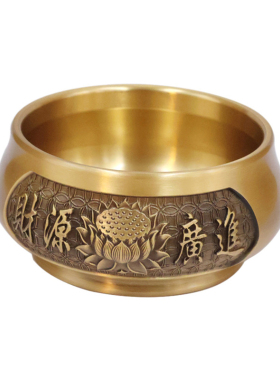 纯铜莲花香炉家用室内供奉祖先