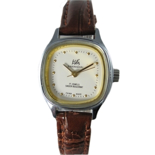 国产库存老表5520机芯手动上弦机械女士表复古怀旧表皮带钢带腕表