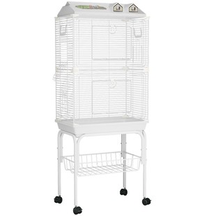 2025新款鸟笼鹦鹉笼子新型防溅家用大号别墅铁丝网八哥小太阳专用