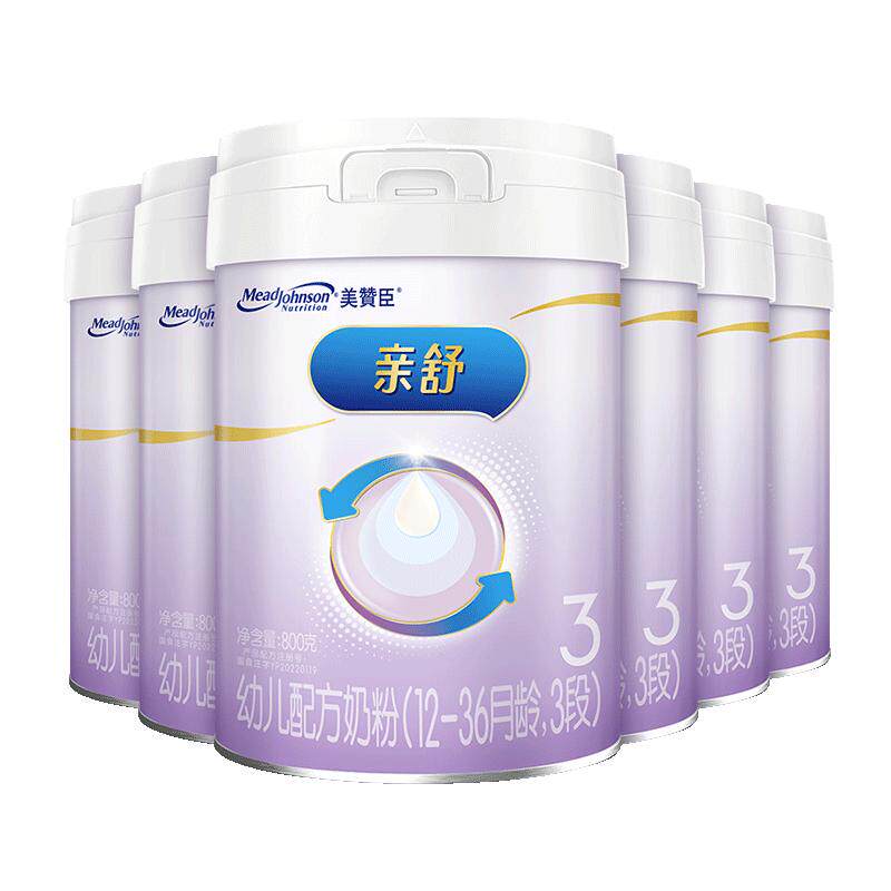 美赞臣亲舒3段幼儿奶粉800g6罐