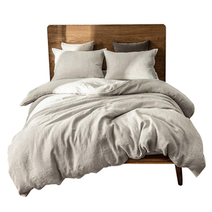 外贸亚麻四件套法国进口纯亚麻床单被套夏麻布料四件套1.5m1.8床