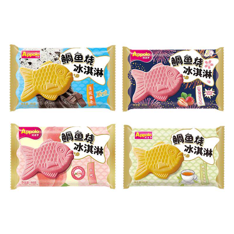 2支阿波罗鲷鱼烧冰淇淋4种口味
