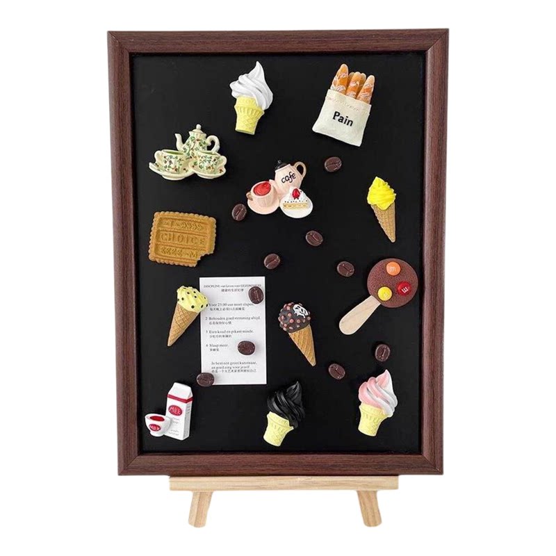 磁吸黑板化妆墙化妆品磁吸墙置物架展示架家用磁吸板冰箱贴展示板