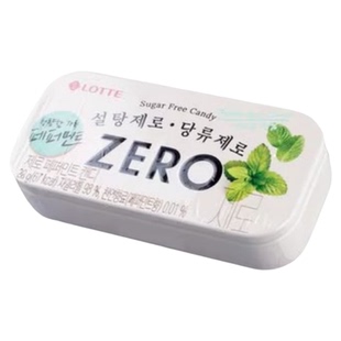 韩国进口零食乐天lotte柠檬水蜜桃薄荷糖zero无蔗糖木糖醇解腻