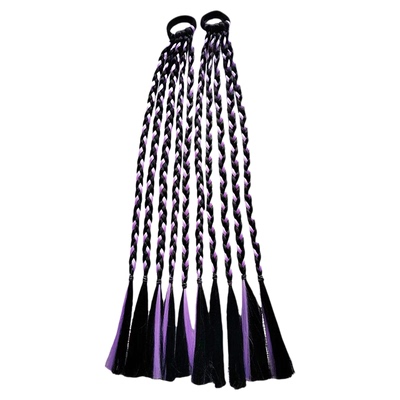 马尾假发辫儿童Loita双马尾甜美少女罗马香芋紫仿真发表演马尾辫