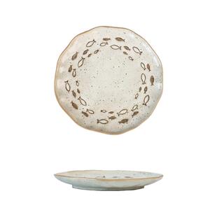 JOJO'S L. PD.shops.高级日式粗陶盘子釉下彩餐盘家用菜盘 | 商铺