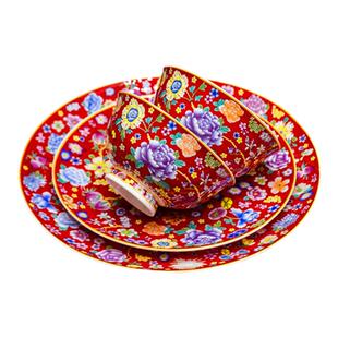 景德镇陶瓷骨瓷碗筷餐具碗盘家用轻奢2026新款碗碟饭碗面碗大汤碗