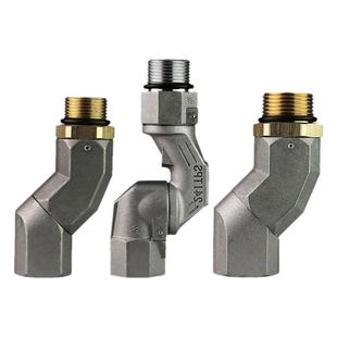 加油枪配件万向接头6分1寸360度万向旋转管接头活动90弯头转接头