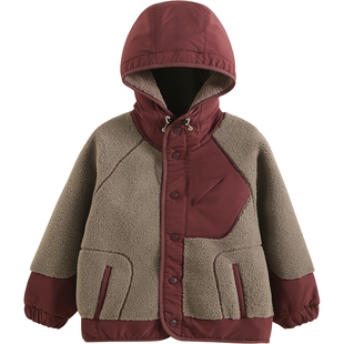 女童外套秋冬款2026新款洋气加厚春装加绒衣服儿童春季羊羔绒童装