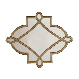 欧美奢华金色玄关壁炉装饰镜简约客厅沙发墙面挂饰别墅样板房镜