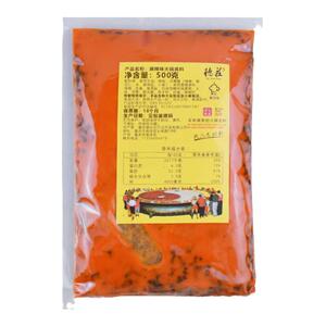 火锅底料德庄52度高辣500克*40袋