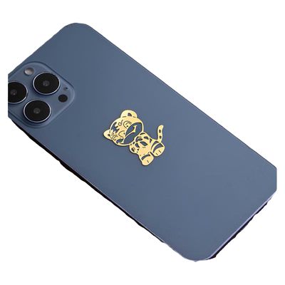 十二生肖手机贴纸后壳卡通金属贴