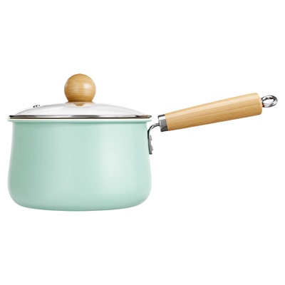 ACA陶瓷小奶锅不粘锅婴儿宝宝辅食锅泡面锅热牛奶燃气电磁炉通用