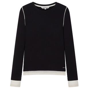 TeenieWeenie小熊奥莱女轻氧感撞色假两件长袖T恤打底衫上衣时尚