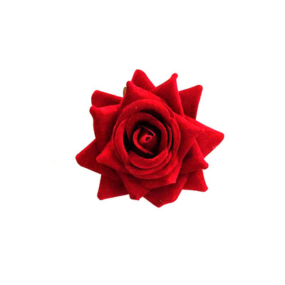 红色牡丹大花朵古风汉服头花