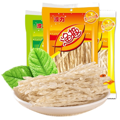 N【波力渔趣40g】 原味海苔味辣味海味零食鱼干鱼柳丝囤货下酒菜