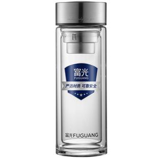 富光双层高硼硅玻璃杯男士泡茶杯茶水分离2025新款大容量商务杯子