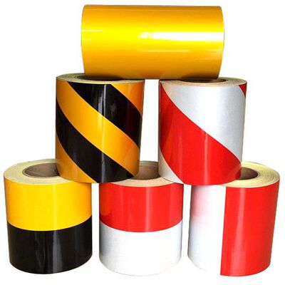 反光警示胶带黄黑地面标识交通膜