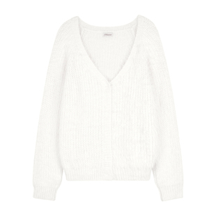 金玟庭同款Kleesier韩国直邮秋冬季新款时尚毛绒慵懒风开衫外套女