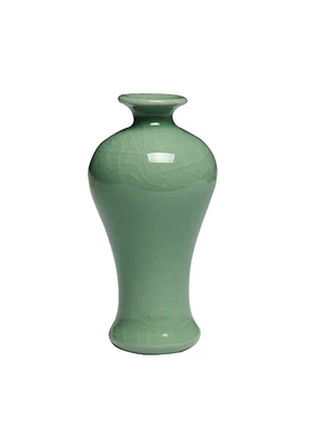 龙泉创意青瓷花瓶摆件水培装饰品