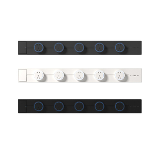 感应灯轨道插座可移动家用电力导轨餐边柜厨房明装滑动插排带开关