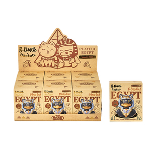 大英博物馆Bastet X B.Duck小黄鸭联名款盲盒玩具摆件生日礼物