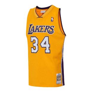 Mitchell&Ness NBA官方湖人/奥尼尔复古99-00赛季SW球衣运动篮球