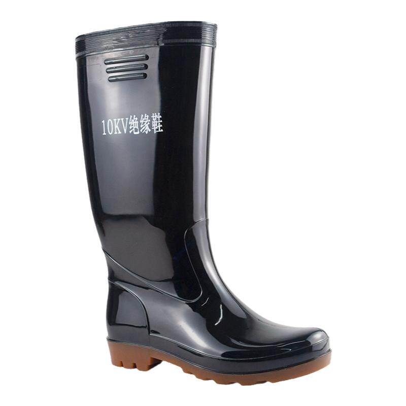 金橡胜利牌10KV绝缘雨鞋防水防滑耐磨胶鞋20KV防电靴可加棉套水鞋