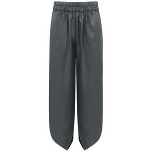 COCOBELLA高支精纺丝光质感九分镰刀裤女早春气质休闲裤PA7011-2