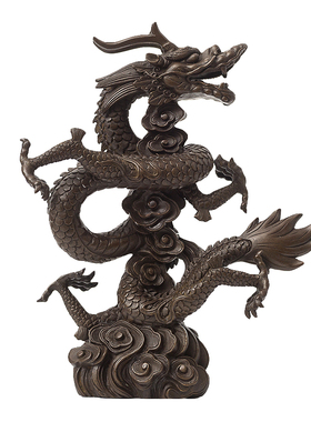 铜龙摆件新年吉祥物开业乔迁礼物