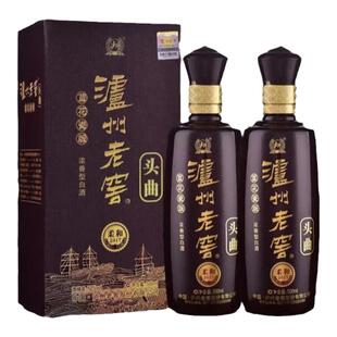 泸州老窖头曲浓香型白酒蓝花瓷柔和高度纯粮送礼宴请商务高档礼盒