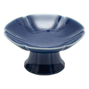 中式小精致办公室水果盘轻奢高档高脚盘茶店茶点盘糕点干果摆盘