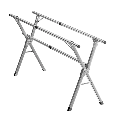 爱丽思晾衣架落地家用阳台不锈钢伸缩晒被子室外凉衣架折叠挂衣架