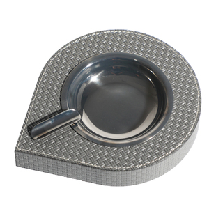 一匚简约现代轻奢皮革样板间大理石烟灰缸售楼处会议室接待室摆件