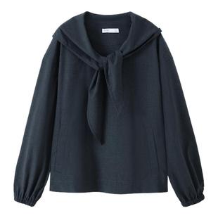 RUISHI芮时 “午后书店”知识分子风连帽绑带上衣百褶半身裙女秋