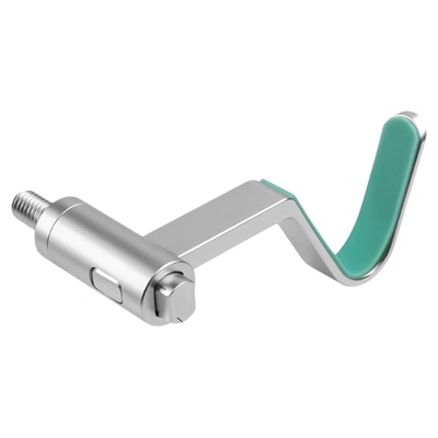 新款铝合金炮台支架拐角支架头左右通用竿架杆器钓鱼支侧弯羊角头