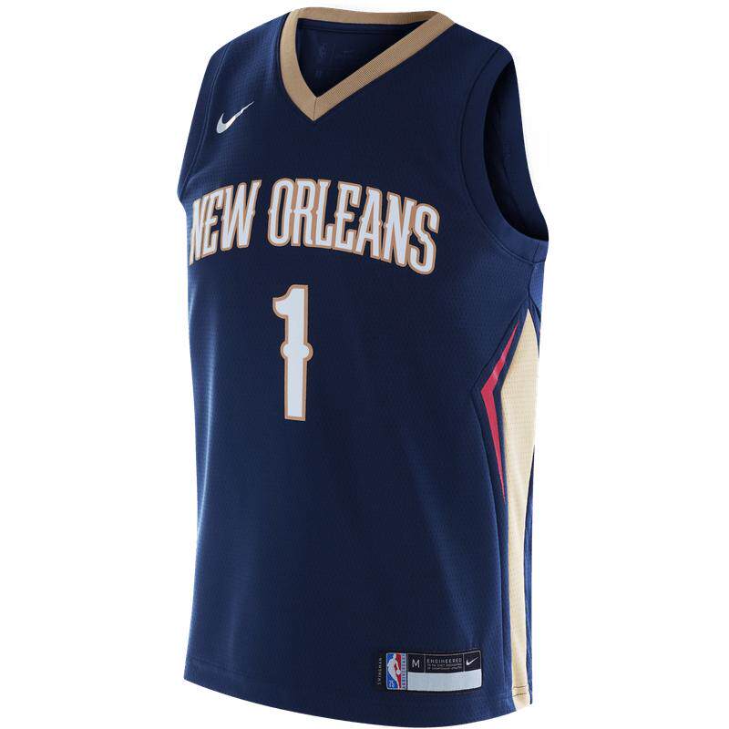 NBA-Nike-Kids 鹈鹕锡安威廉森 DIAMONDICONSW大童球衣儿童篮球服