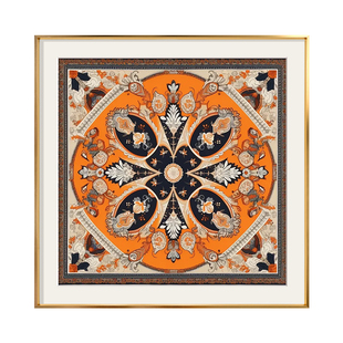 diy磁吸装饰丝巾裱框装裱画框90*90围巾装裱框定制挂画轻奢相框