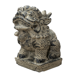 麒麟狮子貔貅别墅门前入户大门口两侧摆件镇宅门墩仿石墩子底座