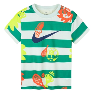 NIKE童装儿童短袖T恤2026新款男童卡通亲肤上衣小童夏装NY2432173