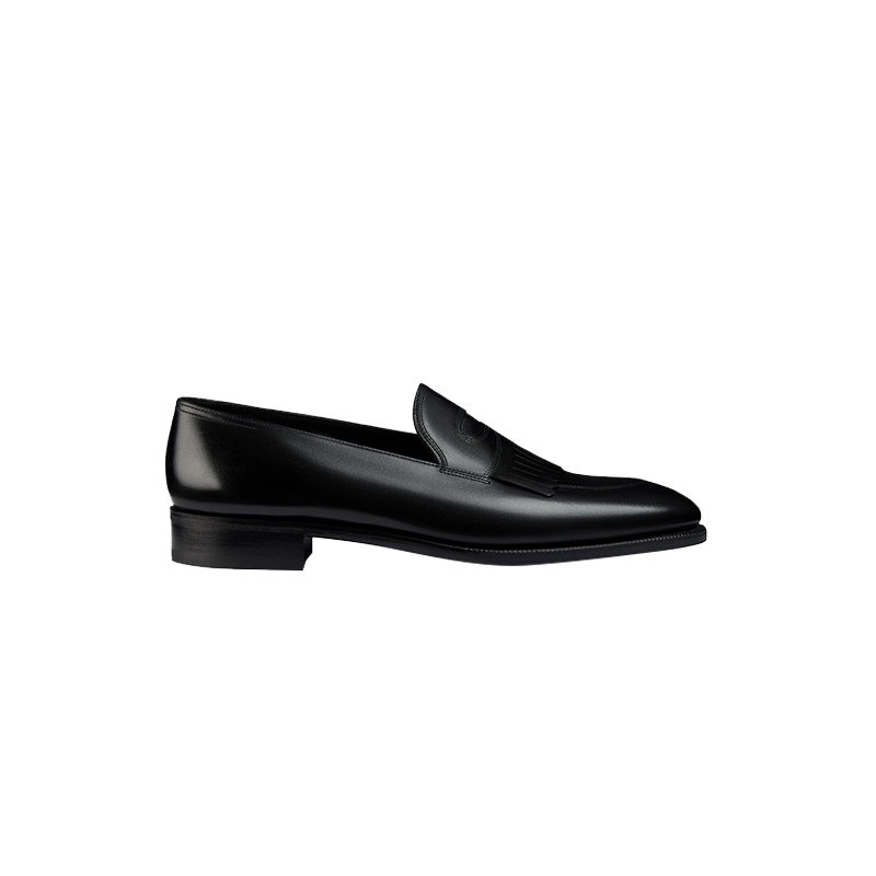 【臻贵典藏】JOHN LOBB 男士BILLY黑色皮鞋小牛皮固特异乐福鞋