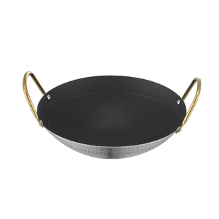 不沾干锅特厚不锈钢双耳小火锅商用酒精炉锅具干锅麻辣香锅仔专用